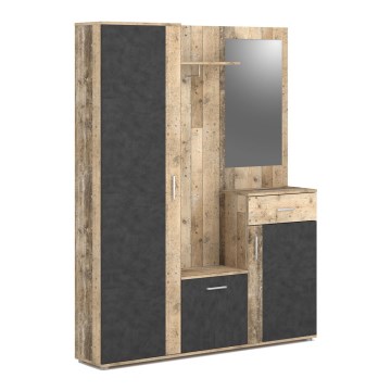 Σύνθεση εισόδου NOLAN με καθρέφτη, καφέ/γραφίτης