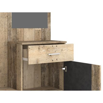 Σύνθεση εισόδου NOLAN με καθρέφτη, καφέ/γραφίτης