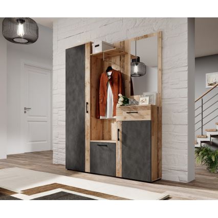 Σύνθεση εισόδου NOLAN με καθρέφτη, καφέ/γραφίτης