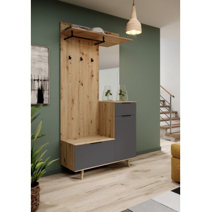 Σύνθεση εισόδου με καθρέφτη SVEN καφέ/γραφίτης