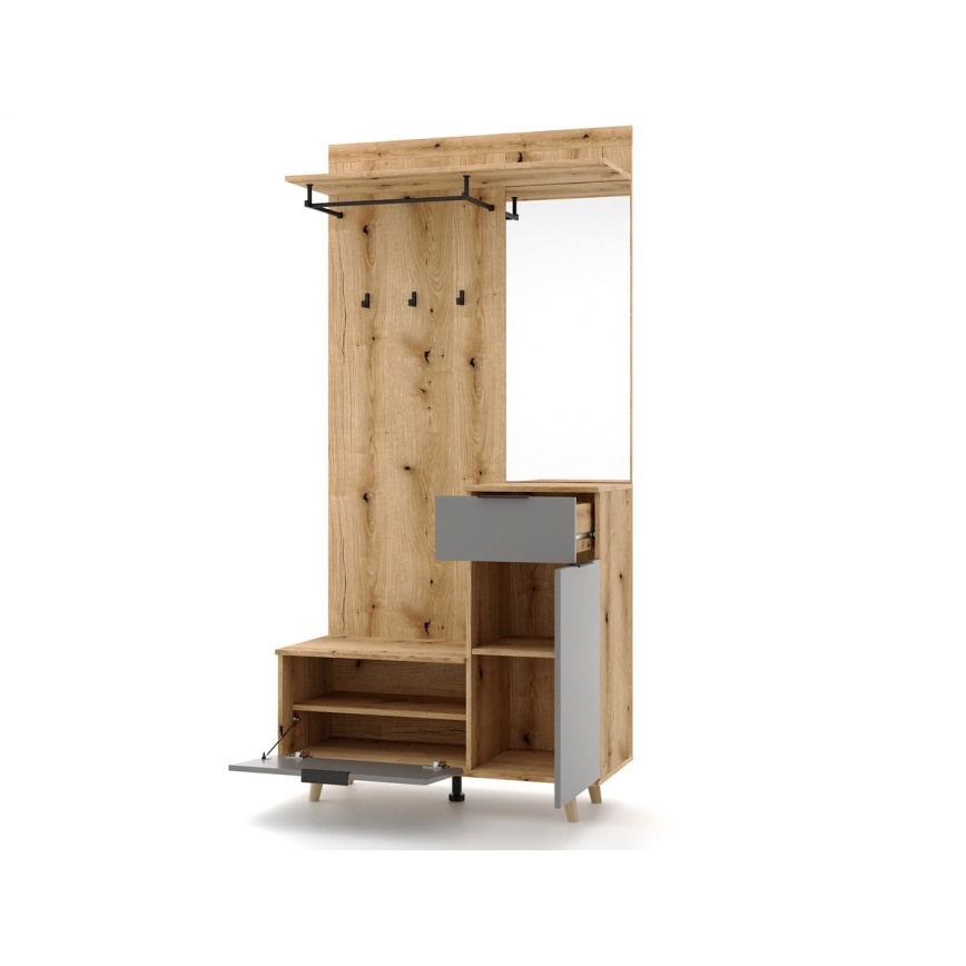 Σύνθεση εισόδου με καθρέφτη SVEN καφέ/γραφίτης