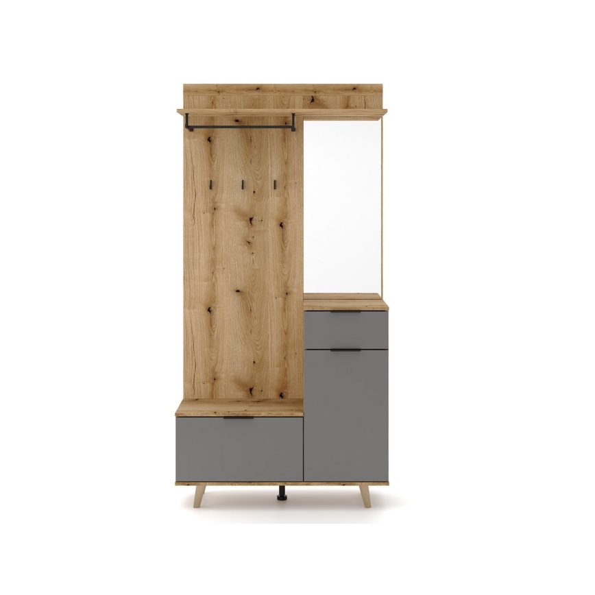 Σύνθεση εισόδου με καθρέφτη SVEN καφέ/γραφίτης