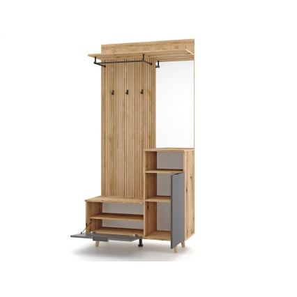 Σύνθετο εισόδου με καθρέφτη SVEN, καφέ/γραφίτης