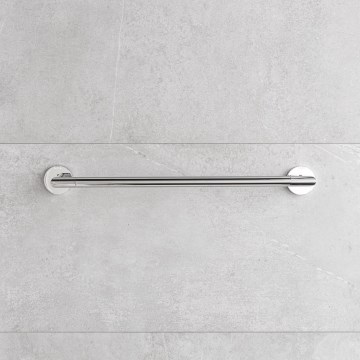 P.M.H. IN1SS-L - Ηλεκτρική θερμαινόμενη πετσετοκρεμάστρα INGA 17W/230V 85,9 cm IP44 αριστερή/γυαλισμένο ανοξείδωτο