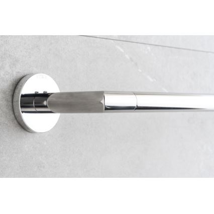 P.M.H. IN1SS-L - Ηλεκτρική θερμαινόμενη πετσετοκρεμάστρα INGA 17W/230V 85,9 cm IP44 αριστερή/γυαλισμένο ανοξείδωτο