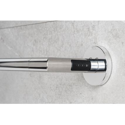 P.M.H. IN1SS-L - Ηλεκτρική θερμαινόμενη πετσετοκρεμάστρα INGA 17W/230V 85,9 cm IP44 αριστερή/γυαλισμένο ανοξείδωτο