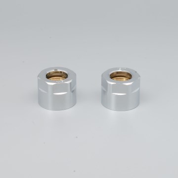 P.M.H. M15B4002 - Σύνδεσμος σύσφιξης για τη βαλβίδα VISION/INTER, φινίρισμα γυαλισμένου χρωμίου/χαλκού, 15 mm