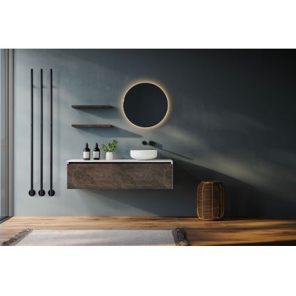 P.M.H. OL1B - Ηλεκτρική πετσετοκρεμάστρα OLE 24W/230V 170 cm IP44 μαύρη