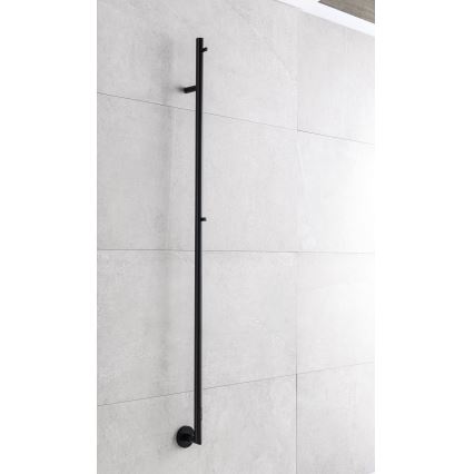 P.M.H. OL1B - Ηλεκτρική πετσετοκρεμάστρα OLE 24W/230V 170 cm IP44 μαύρη