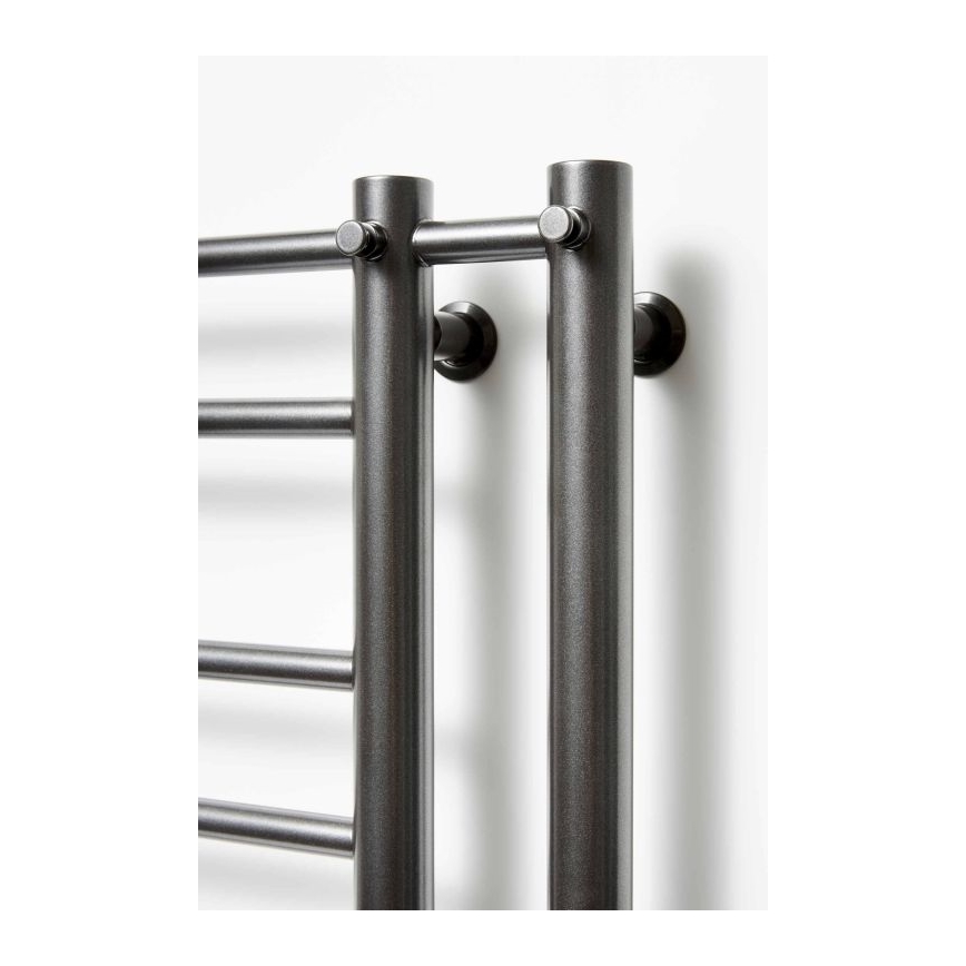 P.M.H. T2B-L - Θερμαντικό σώμα (σκάλα) για μπάνιο THEIA 352W 154 cm αριστερό/μαύρο