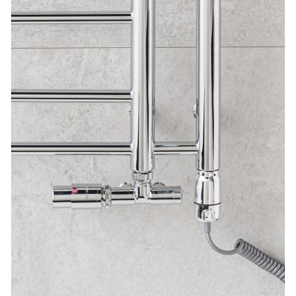 P.M.H. T2C-L - Πετσετοκρεμάστρα‑θερμαντικό σώμα THEIA 352W 154 cm αριστερή/γυαλιστερό χρώμιο