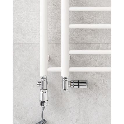 P.M.H. T2W - Πετσετοκρεμάστρα-σκάλα μπάνιου THEIA 352W 154 cm δεξιά/λευκή