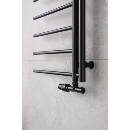 P.M.H. UNIKO-LB-EK - Βαλβίδα με θερμοστατική κεφαλή UNIKO αριστερή/μαύρη