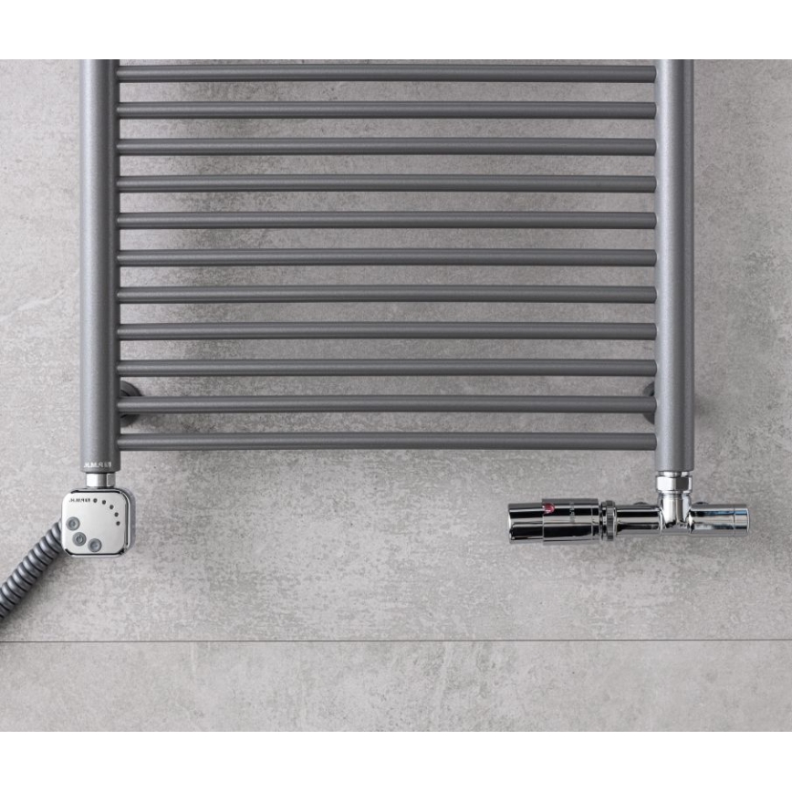 P.M.H. UNIKO-LC-EK - Βαλβίδα με θερμοστατική κεφαλή UNIKO αριστερή/γυαλιστερό χρώμιο