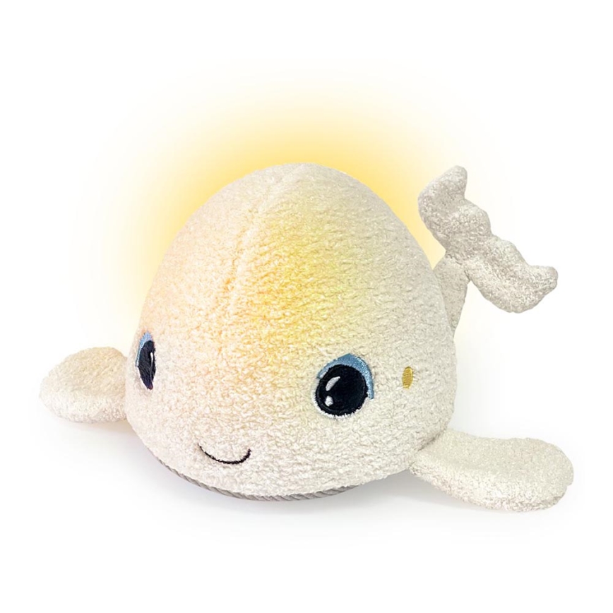 PABOBO - Glowing plush toy with melody BELUGA 3xAAA φάλαινα