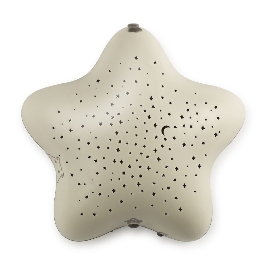 PABOBO - Προτζέκτορας με μελωδία STAR 3xAA μπεζ