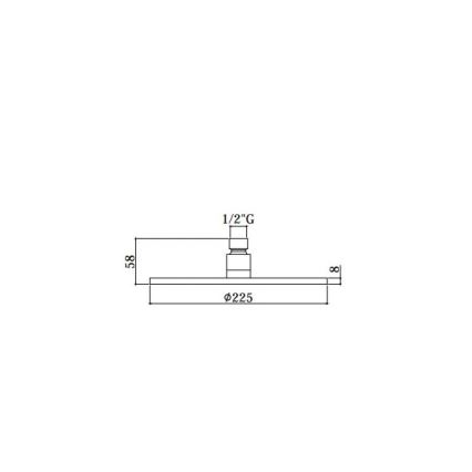 Paffoni - Κεφαλή ντους διάμ. 22,5 cm MASTER γυαλιστερό χρώμιο
