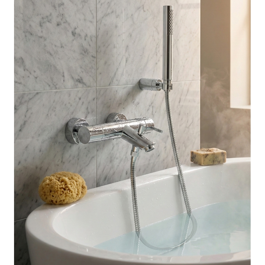 Paffoni - Σετ μπανιέρας LIGHT γυαλιστερό χρώμιο