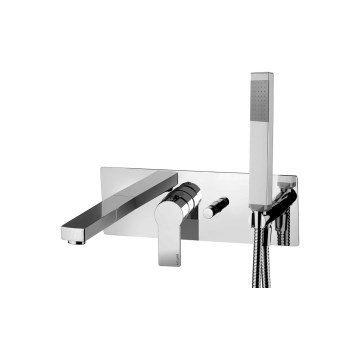 Paffoni - Σετ μπανιέρας TANGO με εντοιχιζόμενη μπαταρία, γυαλιστερό χρώμιο