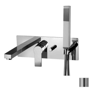Paffoni - Σετ μπανιέρας με εντοιχιζόμενη μπαταρία TANGO, ανοξείδωτο