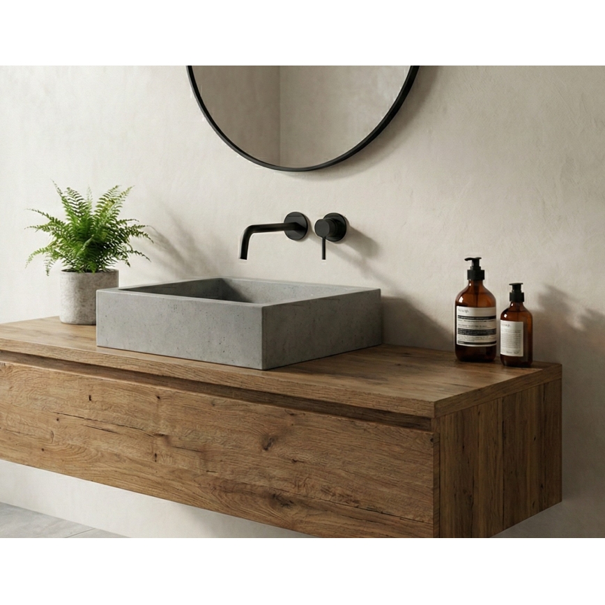 Paffoni - Εντοιχιζόμενη μπαταρία νιπτήρα LIGHT μαύρη