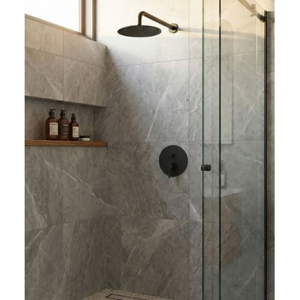 Paffoni - Εντοιχιζόμενη μπαταρία ντους LIGHT μαύρη