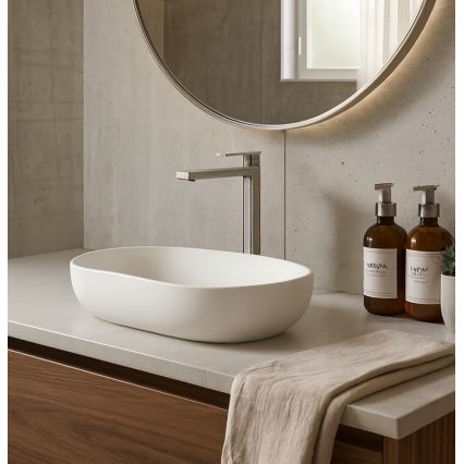 Paffoni - Μίκτης νιπτήρα + βαλβίδα αποχέτευσης TANGO από ανοξείδωτο ατσάλι