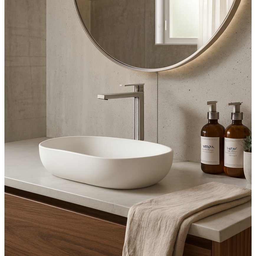 Paffoni - Μίκτης νιπτήρα + βαλβίδα αποχέτευσης TANGO από ανοξείδωτο ατσάλι