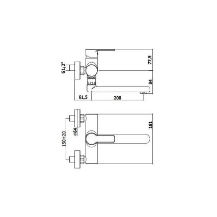 Paffoni - Μπαταρία κουζίνας RED σε γυαλιστερό χρώμιο