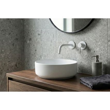 Paffoni - Μπαταρία νιπτήρα για εντοιχισμένη εγκατάσταση LIGHT λευκή