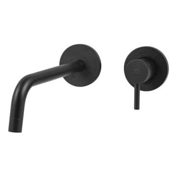 Paffoni - Μπαταρία νιπτήρα για εντοιχισμένη εγκατάσταση LIGHT μαύρη