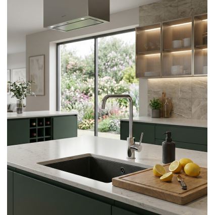 Paffoni - Μπαταρία νεροχύτη LIGHT 32,6 cm σε γυαλιστερό χρώμιο