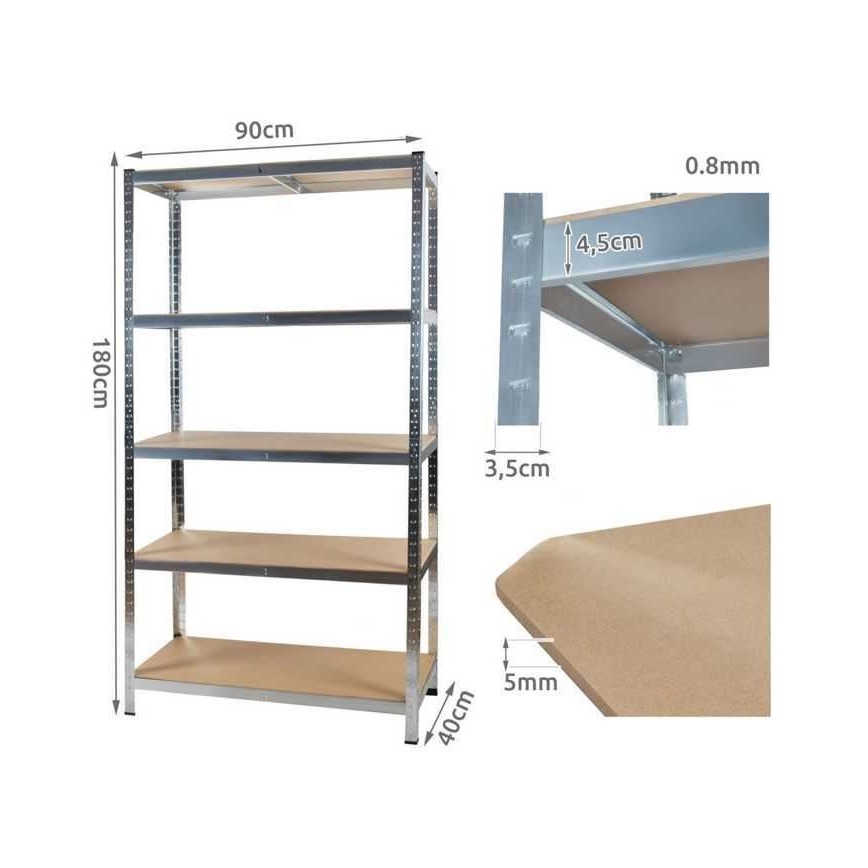 Ράφι αποθήκης 180x90x40 εκ.