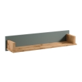 Ράφι MENTA 110x20x21 cm σε δρυς Wotan/πράσινο