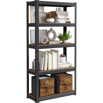 Ράφι ORDIFY καφέ/μαύρο