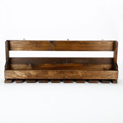 Ράφι τοίχου 28x102 cm ερυθρελάτη καφέ