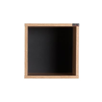 Ράφι τοίχου 33x33 cm καφέ