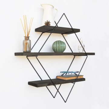 Ράφι τοίχου 60x60 cm έλατο