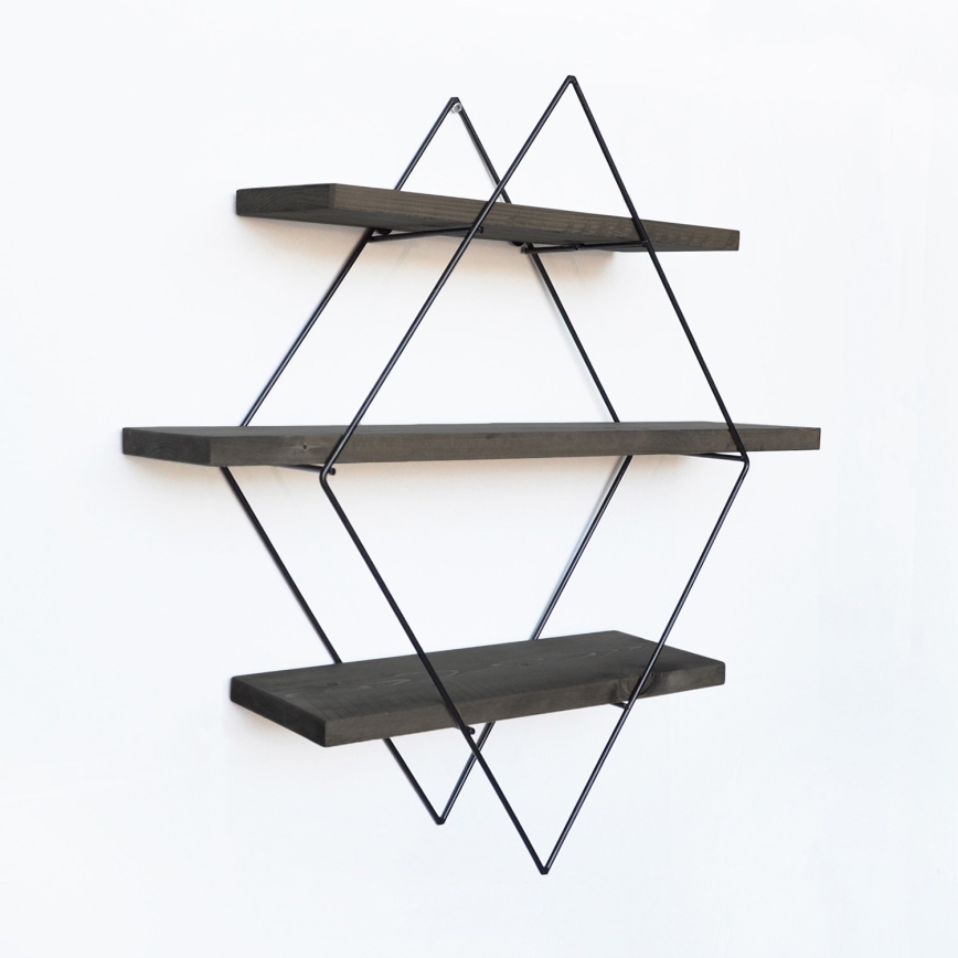 Ράφι τοίχου 60x60 cm έλατο