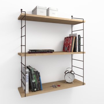 Ράφι τοίχου ARMONI 85x72 εκ. μπεζ/καφέ