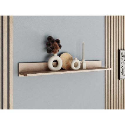 Ράφι τοίχου BASIC 12x104 cm δρυς jackson hickory