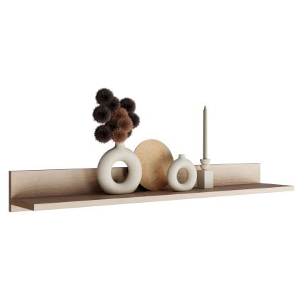 Ράφι τοίχου BASIC 12x104 cm δρυς jackson hickory