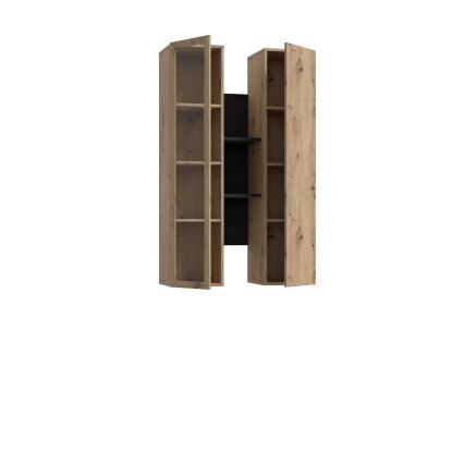 Ράφι τοίχου INAR δρυς/μαύρο