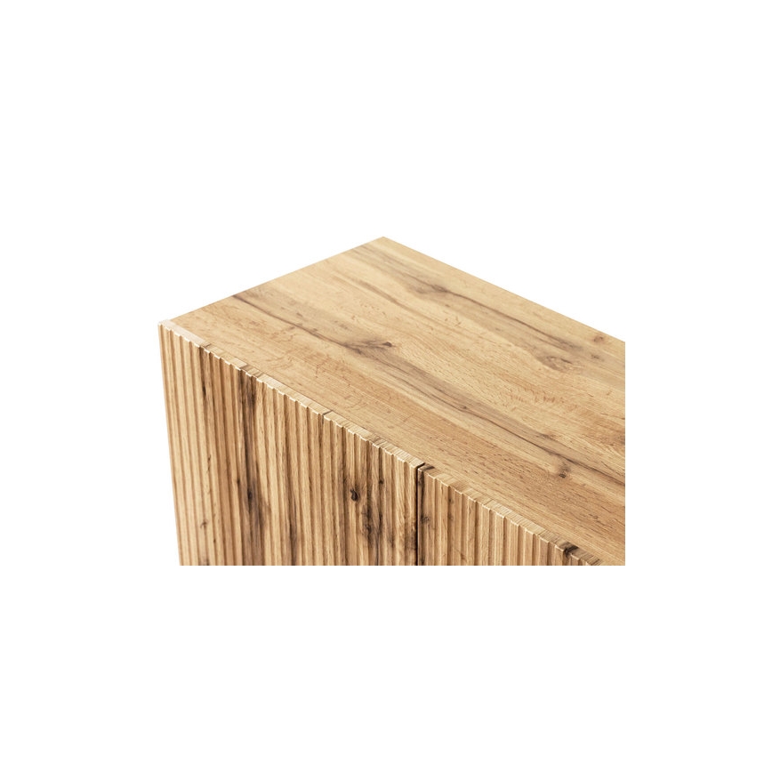 Ράφι τοίχου +καθρέφτης τοίχου WITH δρυς wotan