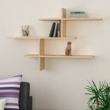 Ράφι τοίχου LEO 80,5x123 cm δρυς