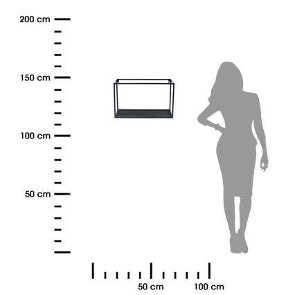 Ράφι τοίχου LOFT 30x50 εκ.