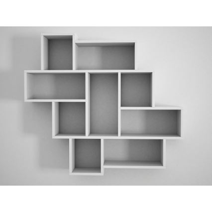 Ράφι τοίχου PAROLA 103,5x115,5 cm λευκό