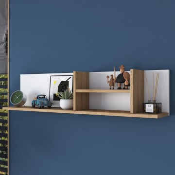 Ράφι τοίχου RANI 120x25 εκ. μπεζ/λευκό