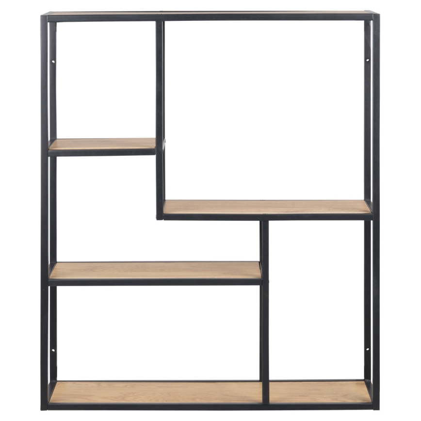 Ράφι τοίχου SARON σε δρυς/μαύρο