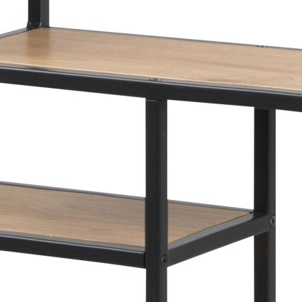 Ράφι τοίχου SARON σε δρυς/μαύρο